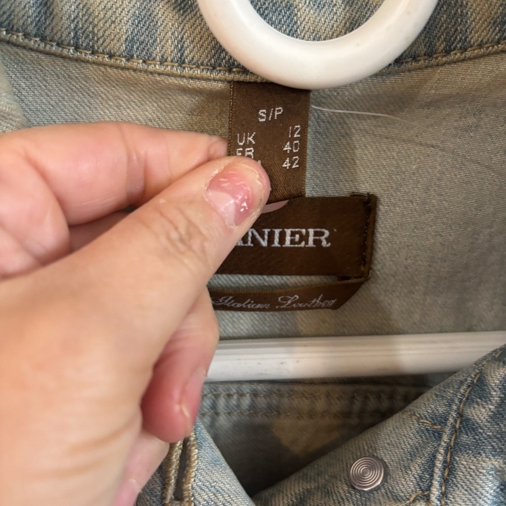 Denim and Leather jacket ~ rare * accepting offers - Picture 2 of 3